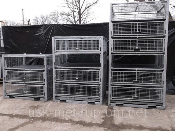 КОНТЕЙНЕРЫ ДЛЯ ПЕРЕВОЗКИ ПТИЦЫ ТИП КР-5 (молодняк индейки, родительское стадо, старка)